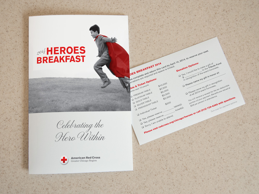2014 ARC Chicago Heroes Breakfast Fundraising Event Invitation